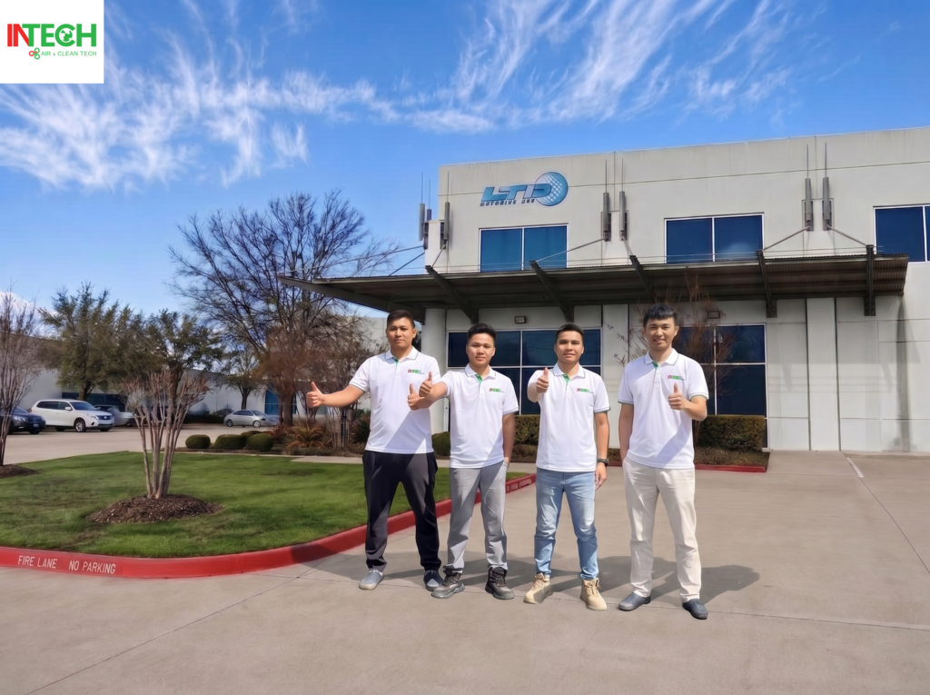 Đội ngũ kỹ thuật INTECH Air & Cleantech hỗ trợ dự án LTD tại Texas Hoa Kỳ
