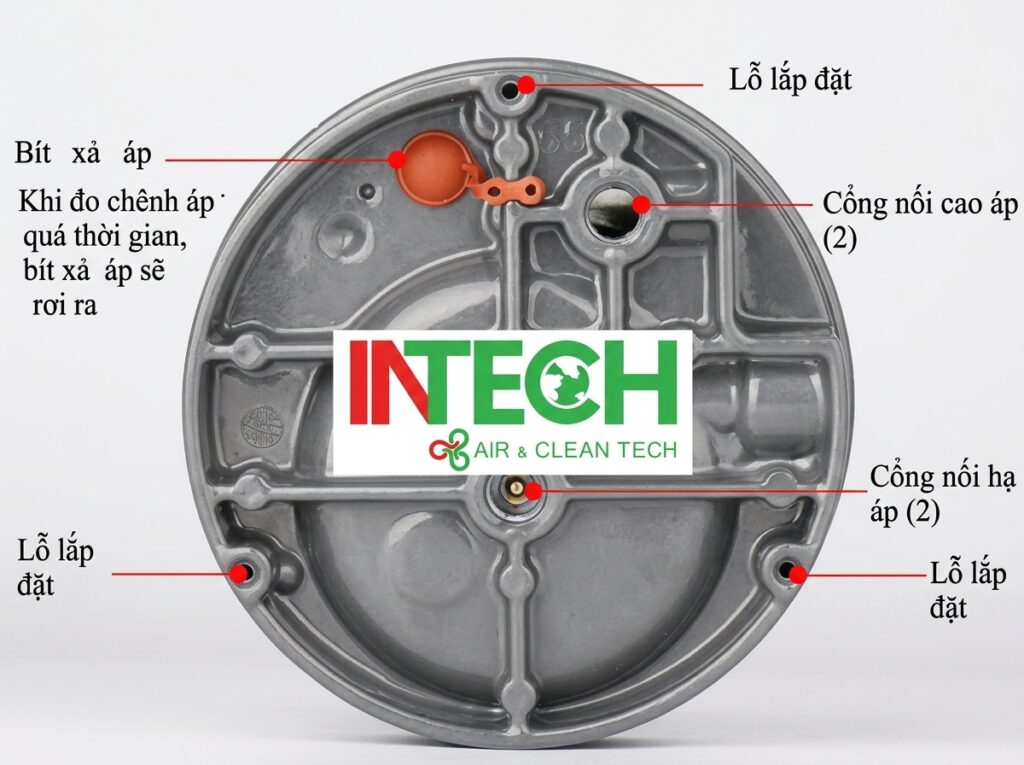 đồng hồ chênh áp 0 - 2500 Pa.2